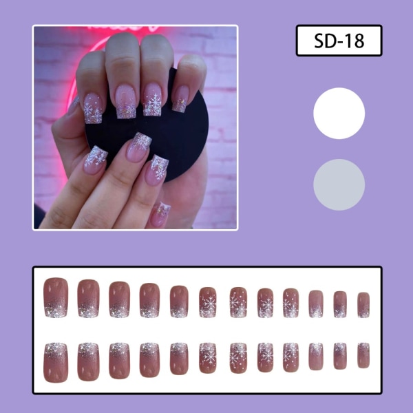 Franska Fake Nails False Nail SD-18 SD-18 SD-18