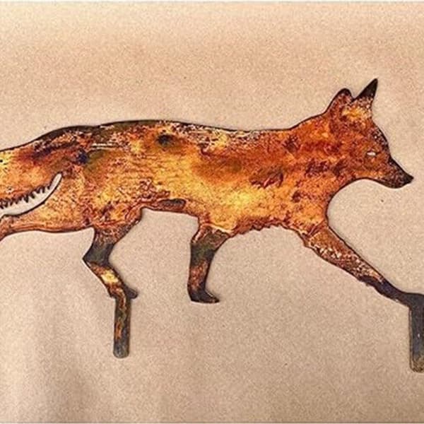 Fox Garden Stake Metall Fox Garden Decor B-30CM B-30CM B-30CM