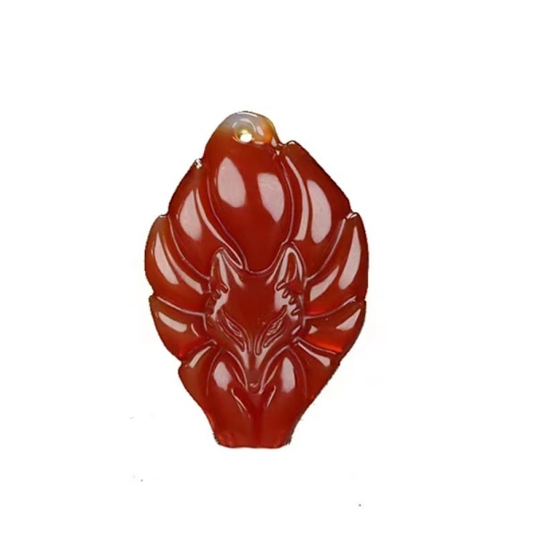 2kpl Nine Tailed Fox Pendant kaulakoru riipus PUNAINEN Red