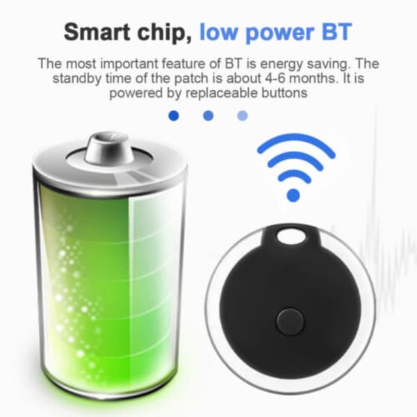 GPS Tracker Anti-Lost Device SININEN blue