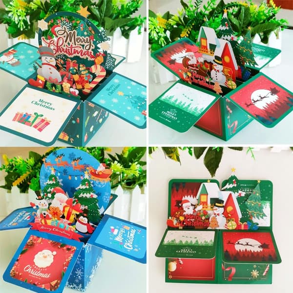3D pop-up bukett papirblomster C C C