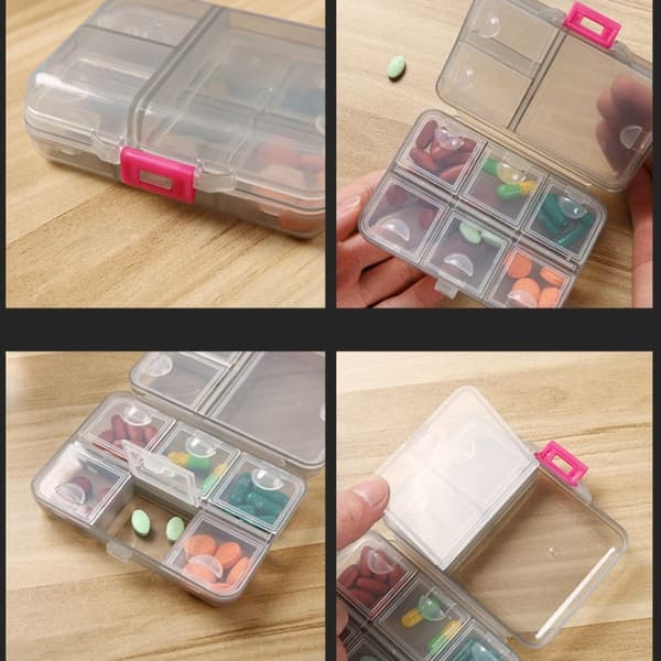Pill Box Rese Pill Organizer Pillhållare