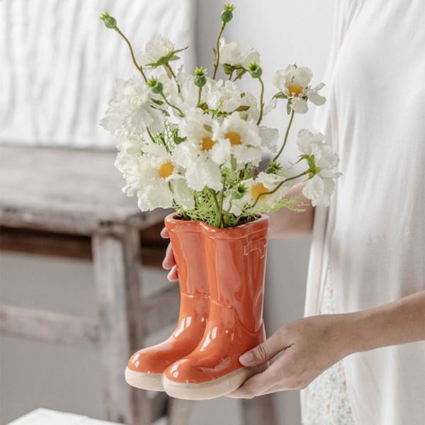 Støvler Vase Hydroponic Vase ORANGE Orange