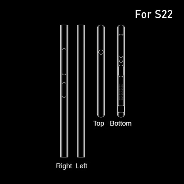 2 Stk Rammefilm Sidebeskytter TIL S22 TIL S22 For S22