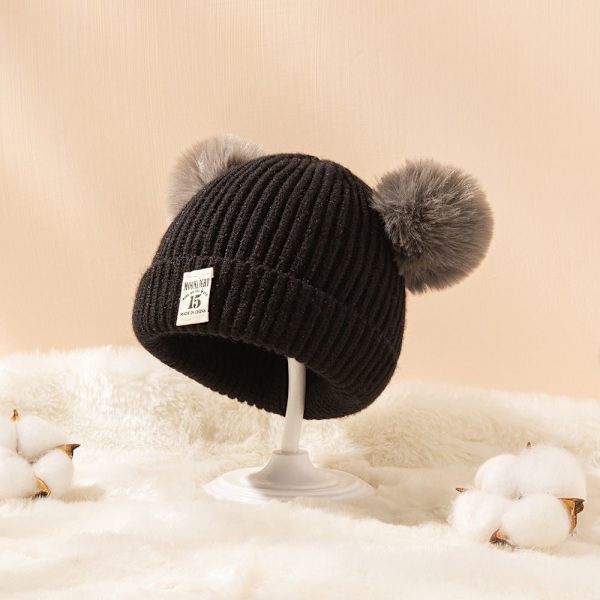 Stickade mössor Cap GRÅ grey