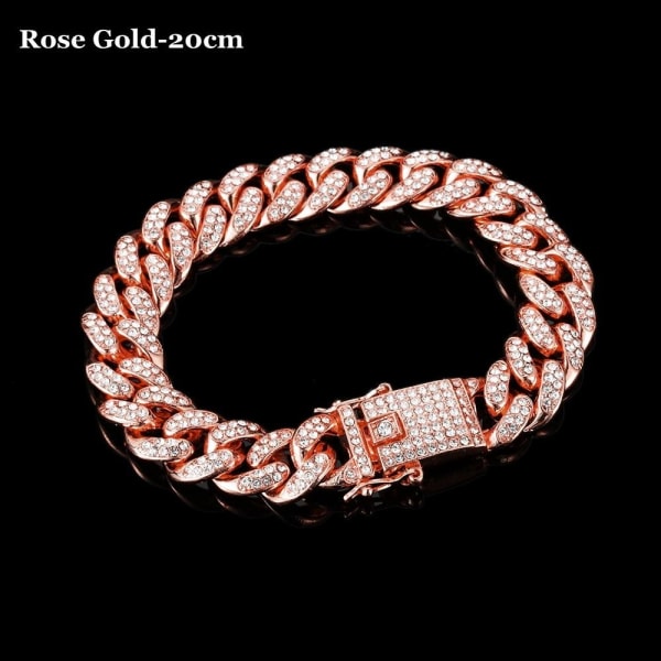 Armbånd Linkkjede ROSE GULL-20CM Rose Gold-20cm