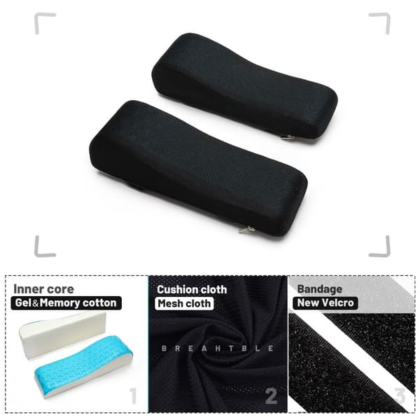 2 stk. Ergonomiske armlenputer Albuepute Armlenputer
