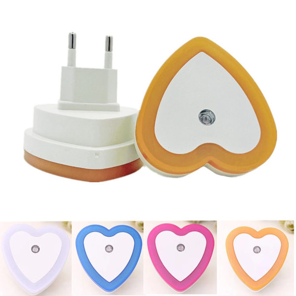 2stk Nattlys Induksjonslampe ROSA EU-STOPP EU-STOPP Pink EU Plug-EU Plug
