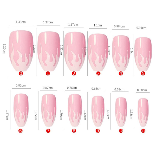 Kista Fake Nails Ballerina False Nail Press on Nails