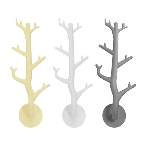 4kpl Branch Hook Key Holder GRAY Grey