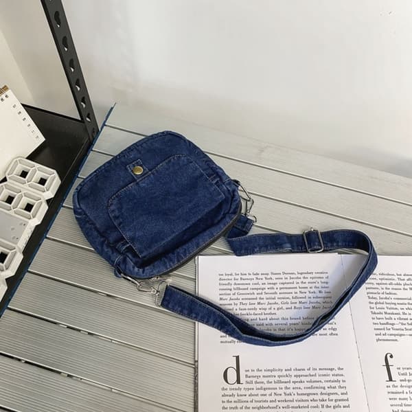 Denim Crossbody Bag Handväskor LJUSBLÅ Light Blue