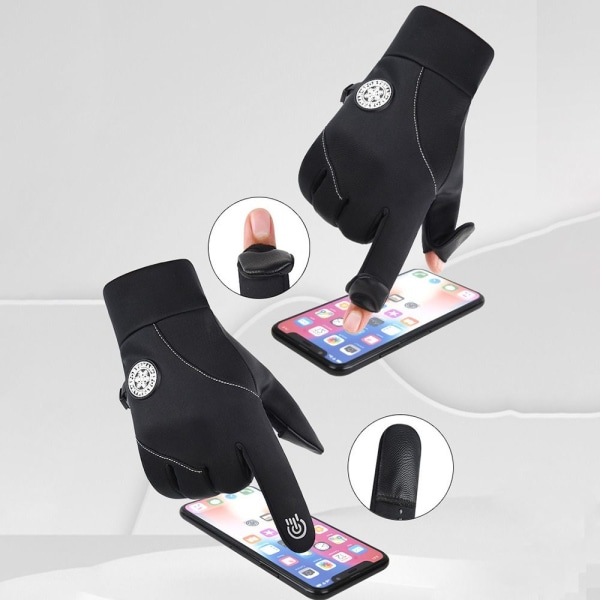 1Pari Full Finger Gloves Pyöräilyhanskat BLACK XLFULL FINGER Black XLFull Finger-Full Finger