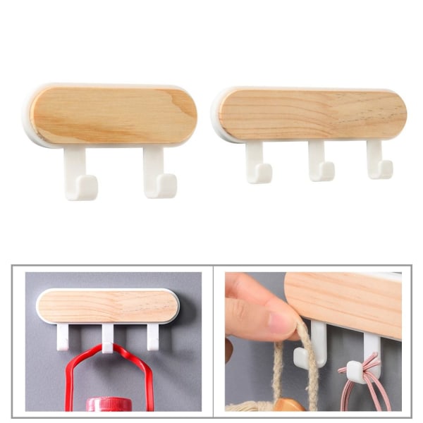 Trekroker Vegghengere Kroker HVIT 1 KROK 1 KROK White 1 hook-1 hook