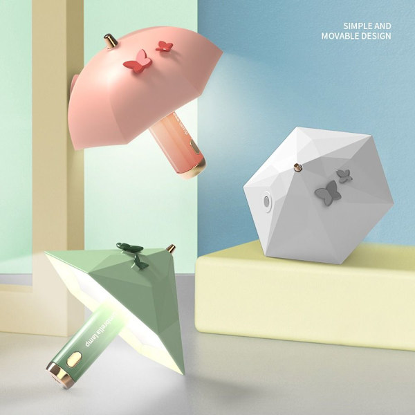 Vikbar ficklampa USB Nattlampa ROSA 1 pink 1