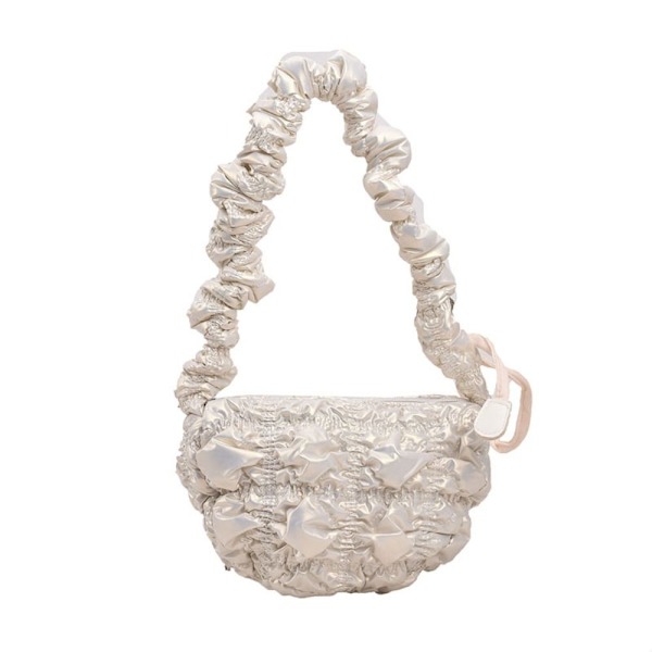 Quiltad plisserad Cloud Bags Crossboby axelväska 5 5 5