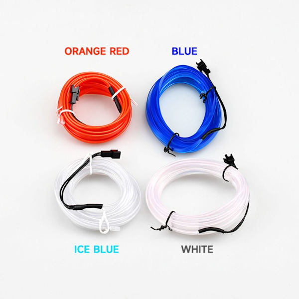 5M Car Atmosphere Lamp Cold Light Line ICE BLUE Ice Blue