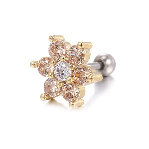 Ions nuorentava Tourmaline Stud Infrapuna Lymphvity -korvakorut Champagne