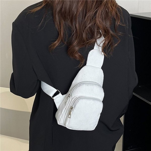 Brystveske Crossbody Sling Bags HVIT White