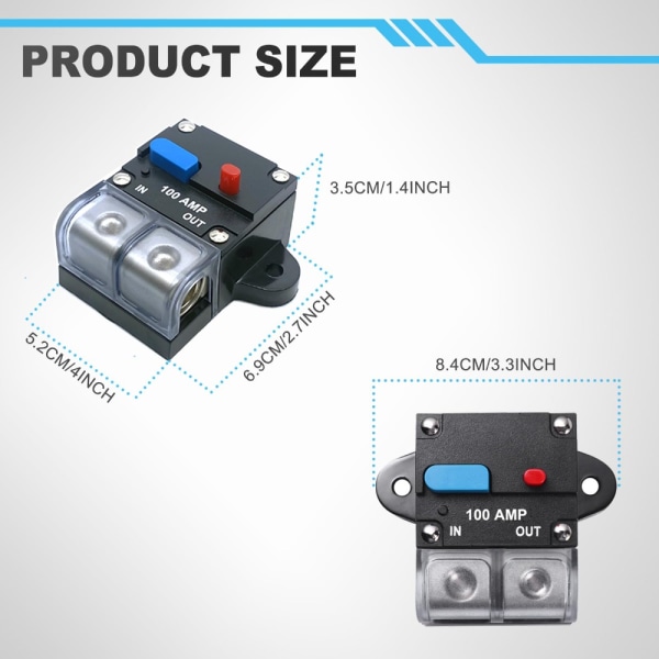 200 Amp Audio Circuit Breaker Nulstillelig Circuit Breaker Self