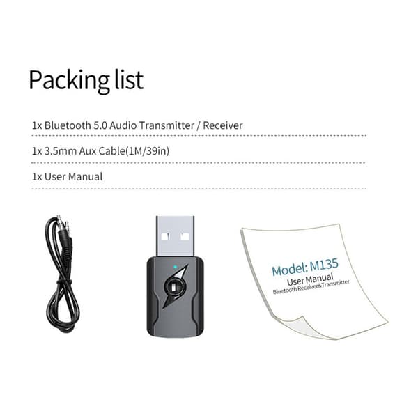 U Disk USB Bluetooth Receiver Audio Converter