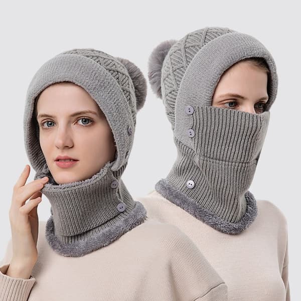 Ørebeskyttelse Ulllue Beanie Hat Skjerf HVIT White