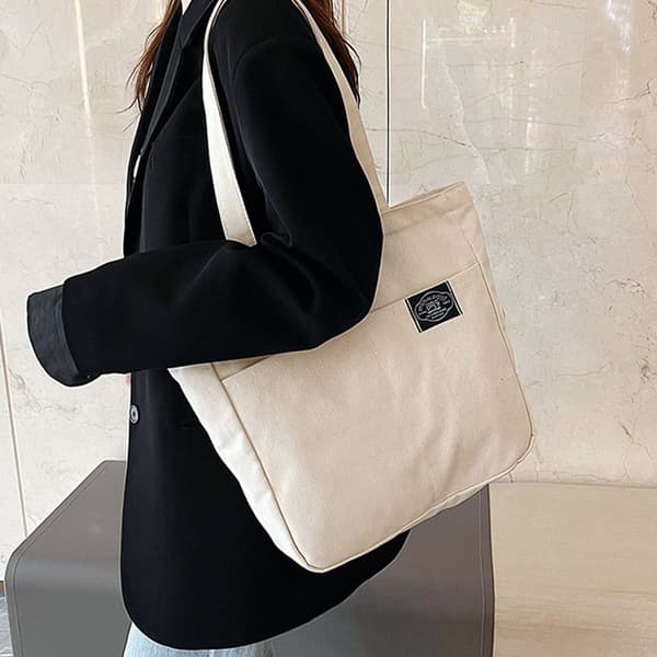 Tygväska Handväska BEIGE Beige