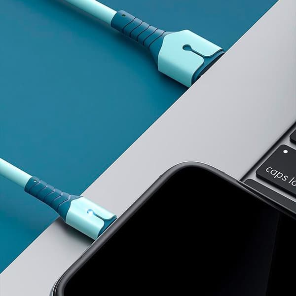 Ladekabel Hurtigtelefonlader BLÅ 2MMICRO MICRO Blue 2MMicro-Micro