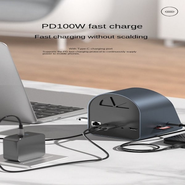 USB HUB Type-C -telakointiasema 4K HDMI -yhteensopiva