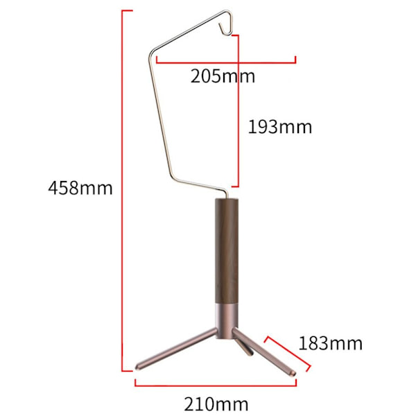 Lett stativ Stativ Desktop Lys Stativ Fiske Hengende Holder