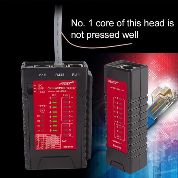Nätverkskabeltestare Single Head Cable Checker Wire Test Tool