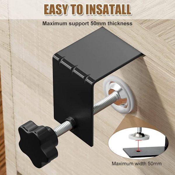 2 STK C-Clamp Installasjonsklemmer Skuffefesteklemme
