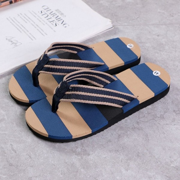 Menn Tøfler Fritid Flip Flops BLÅ-44 BLÅ-44 Blue-44