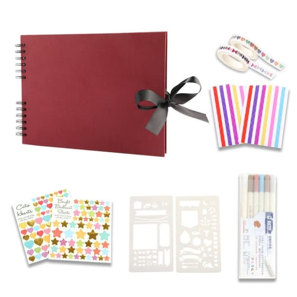 Scrapbooking-valokuvakirja HARMAA Grey