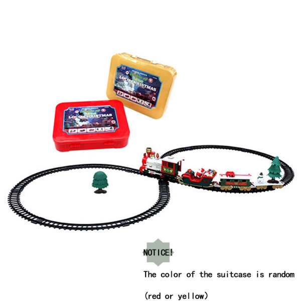 Christmas Electric Train Mini Santa Claus Railcar Xmas Decor Barnleksaker