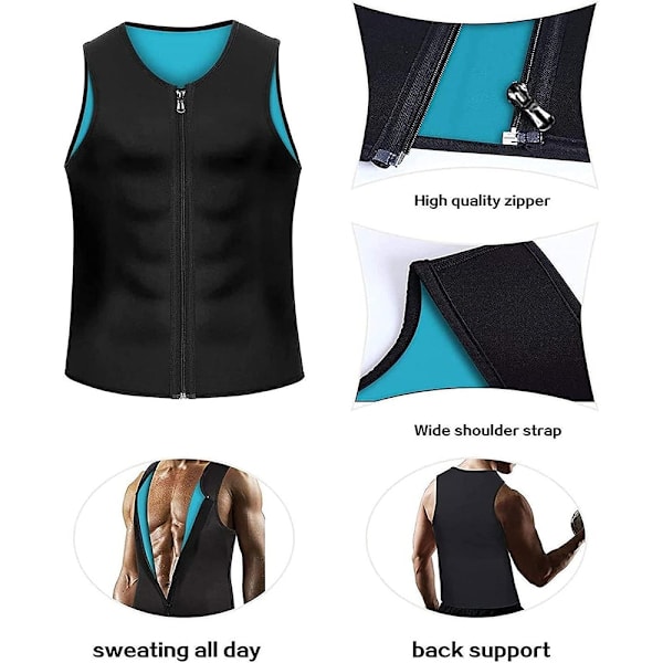 Compress Zipper Vest Shaping Vest 4XL 4XL 4XL