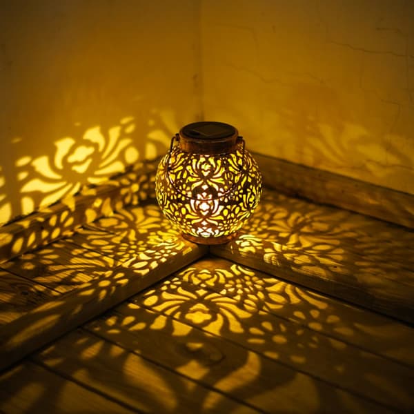 Morrocan Lanterne Havelampe SORT black