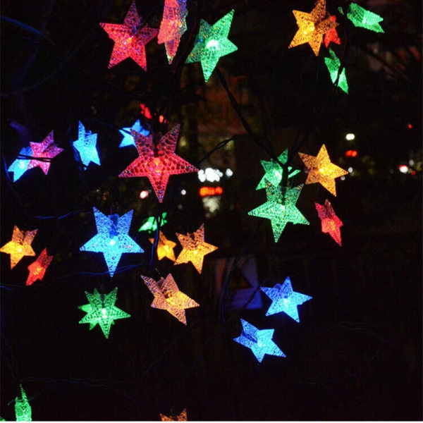 Star String Lights LED Lights FARGERIKE 50LED FARGERIGE 50LED colorful 50LED