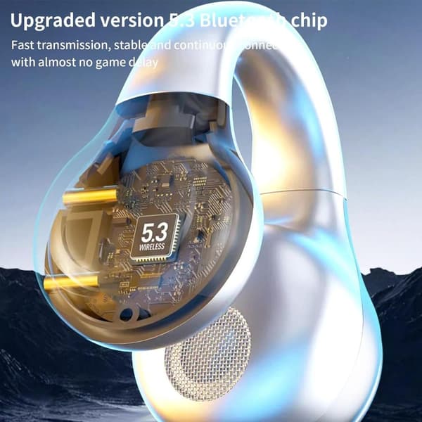 Bluetooth Hovedtelefon Knogleledning Hovedtelefon SORT black