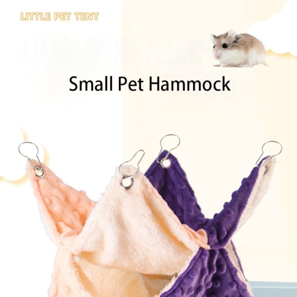 Pieni lemmikkiriippumatto Hamsterin häkki SORANGE PURPLE ORANGE PURPLE SOrange Purple
