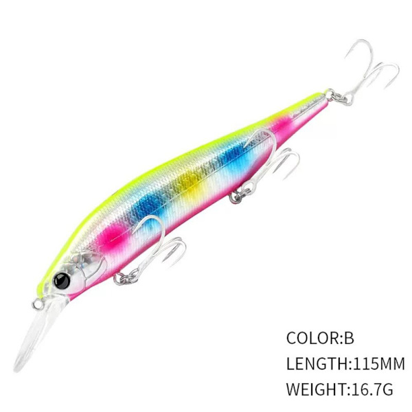 synkende Minnow Baits fiskekroker B B B