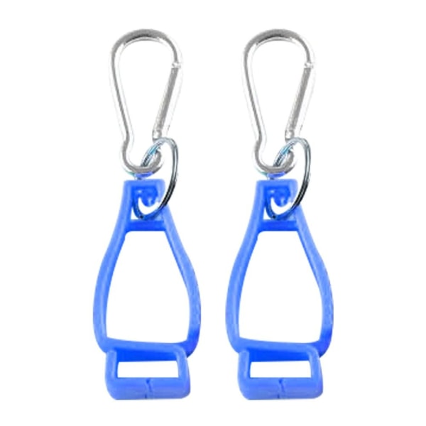 2kpl Glove Clip Grabber Holder Ripustin SININEN 2KPL Blue 2pcs