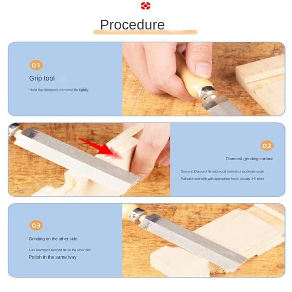 Viila Diamond File 3IN 3in
