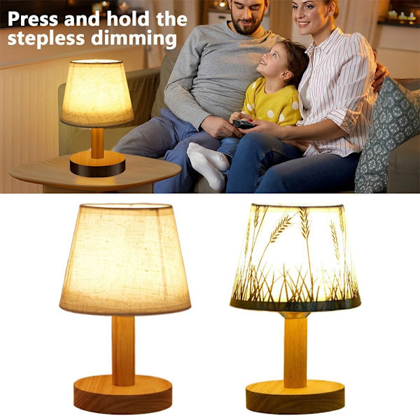 Stofbordlampe Skrivebordslampe A A A