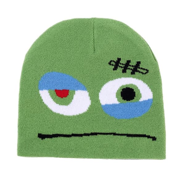Beanie hat strikket hue 2 2 2