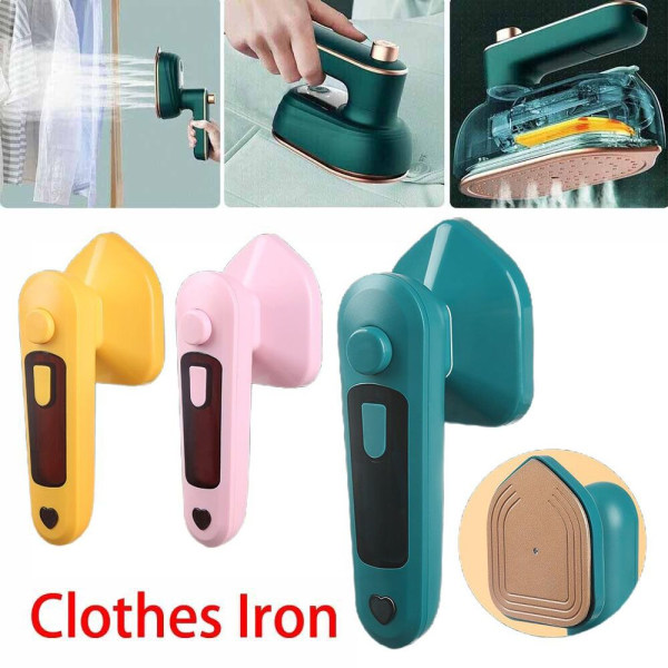 Micro Steam Iron Handhållen Garment Steamer GRÖN Green