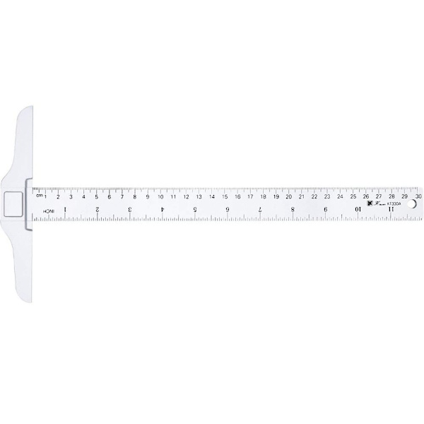 T-Square-linjal Gradert T-Ruler Inch Metrisk T-Square