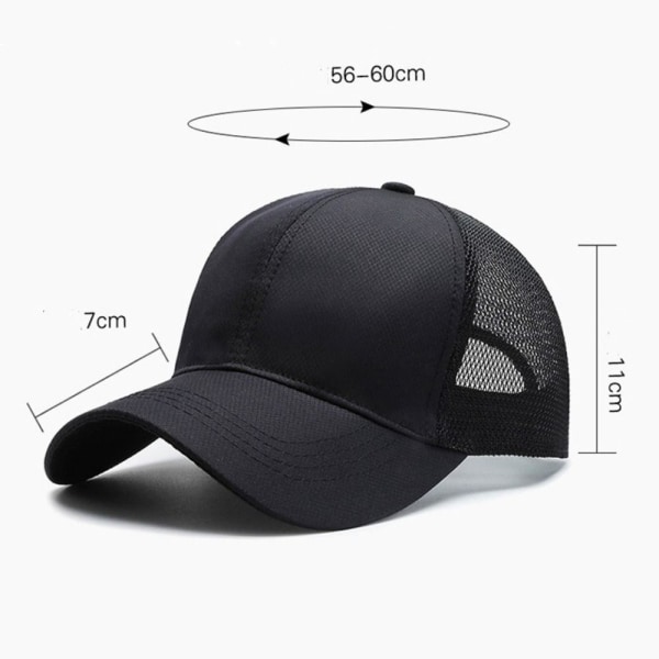 Mesh Baseball Hatte Løbehat BLÅ blue