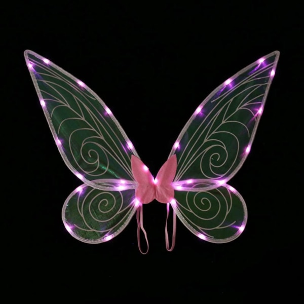 Fairy Wings LED Sommerfuglvinger ROSA pink