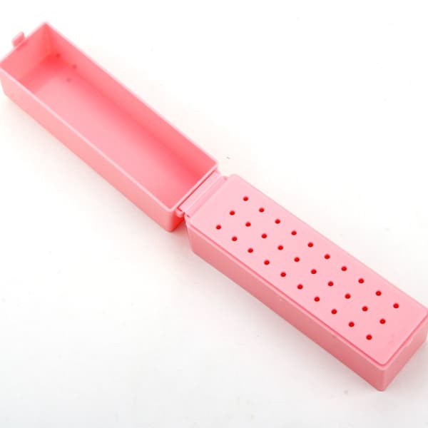 Spikborrbitar Förvaringslåda Sliphuvudhållare CLEAR Clear