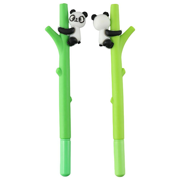 Tree Climbing Panda Gel Pen Sød Panda Animal Style Pen Sort